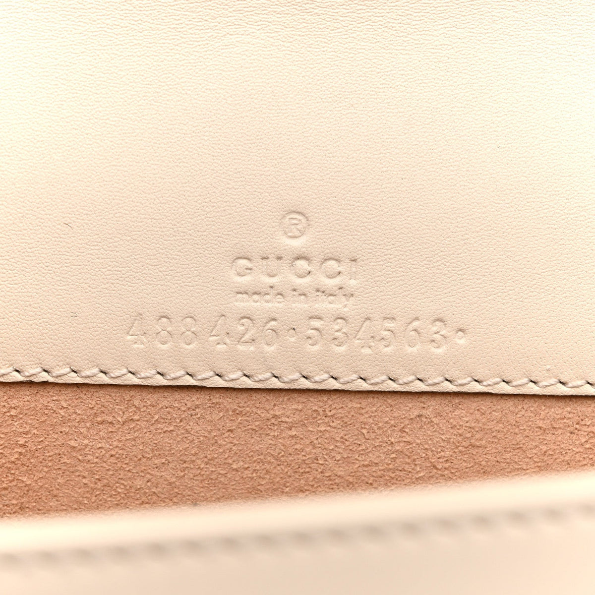 Calfskin Matelasse GG Marmont Mini Bag White