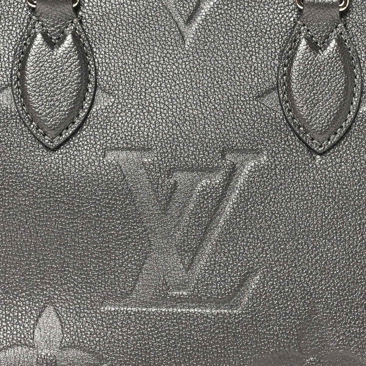 Metallic Empreinte Monogram Giant Onthego PM Gun Metal