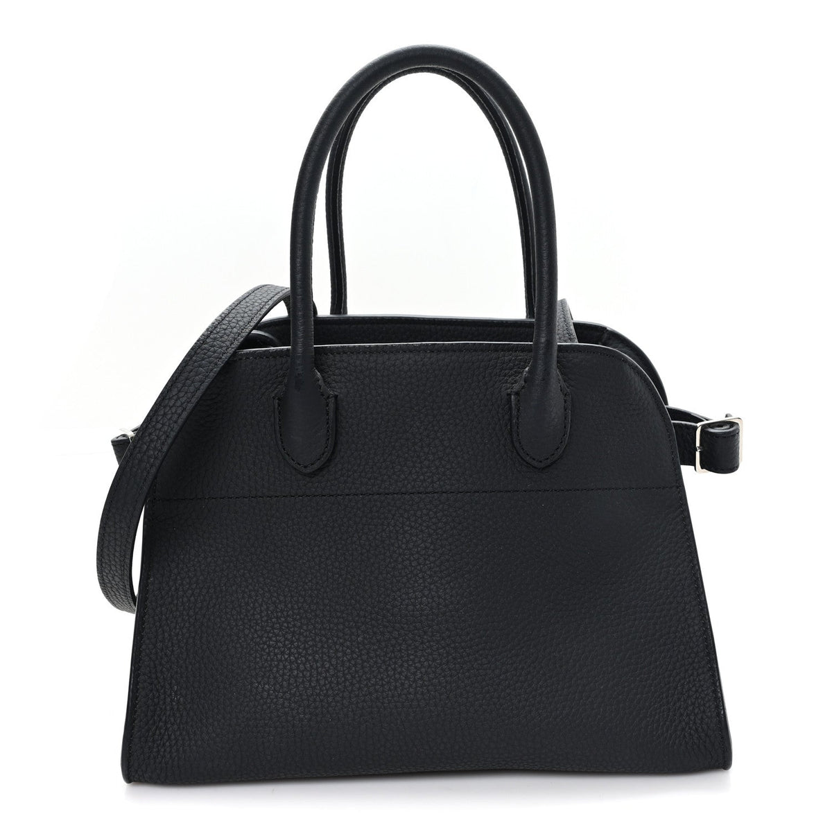 Grained Calfskin Soft Margaux 10 Bag Black