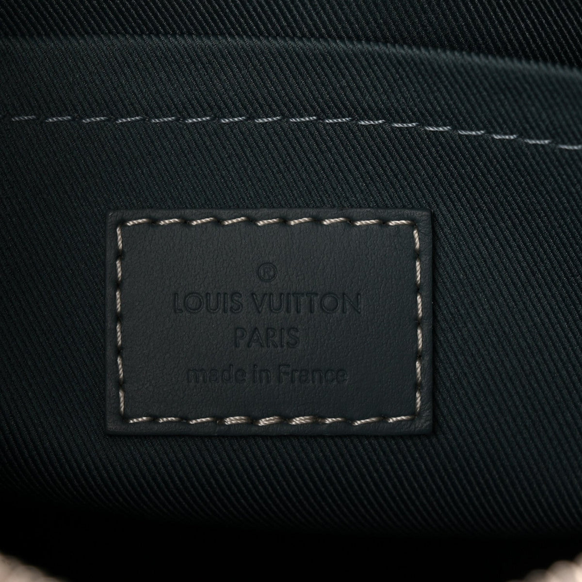 Monogram Washed Denim Keepall Bandouliere 25
