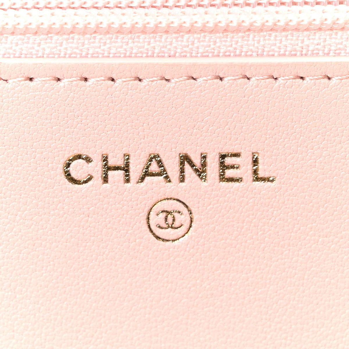 Lambskin Quilted Chanel 19 Wallet On Chain WOC Light Pink
