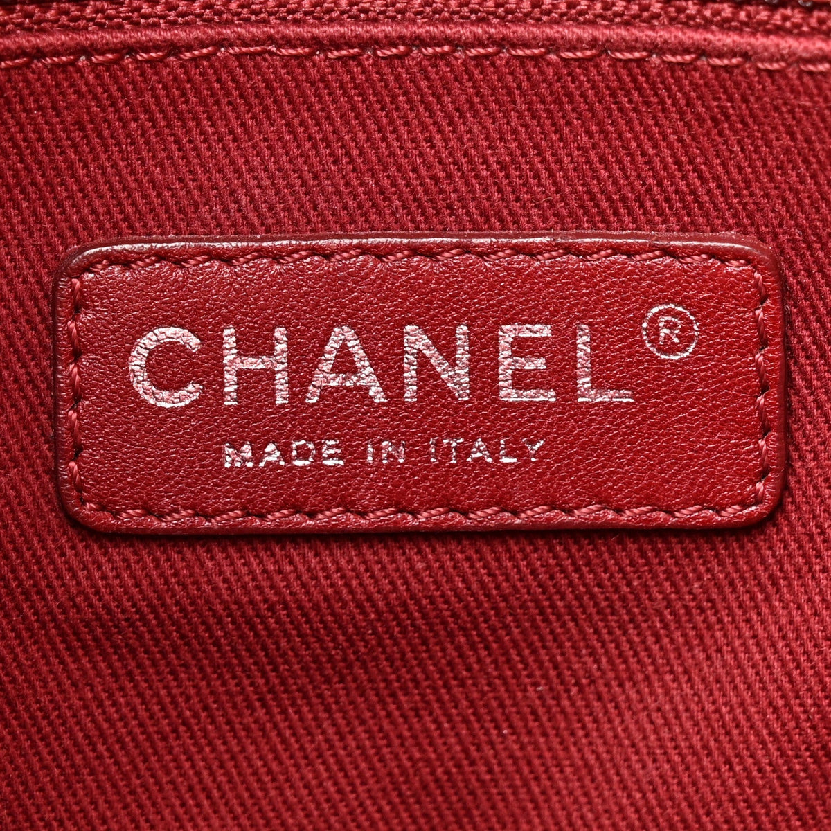 Canvas Mini Deauville Tote Red