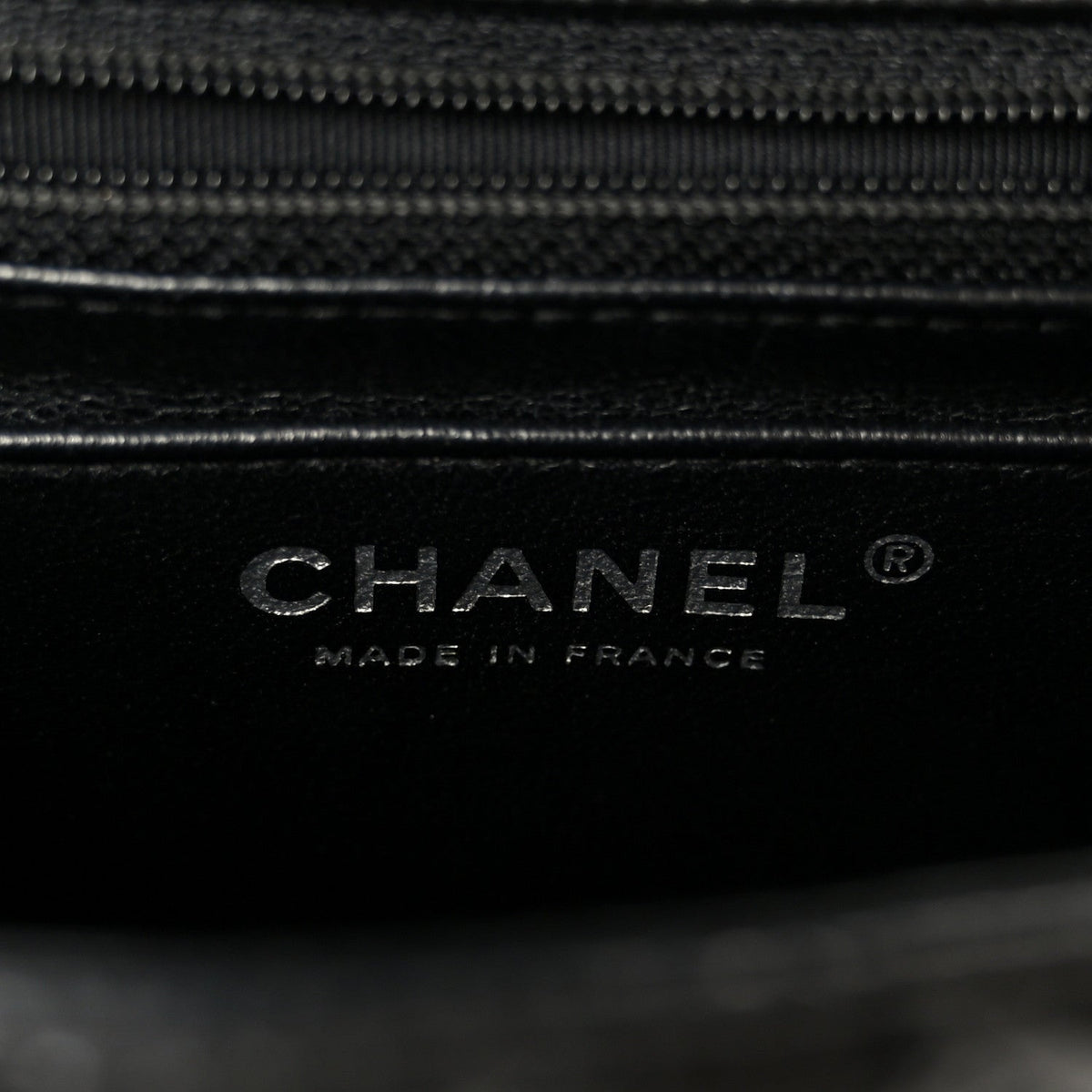 Caviar Quilted Mini Square Flap Black