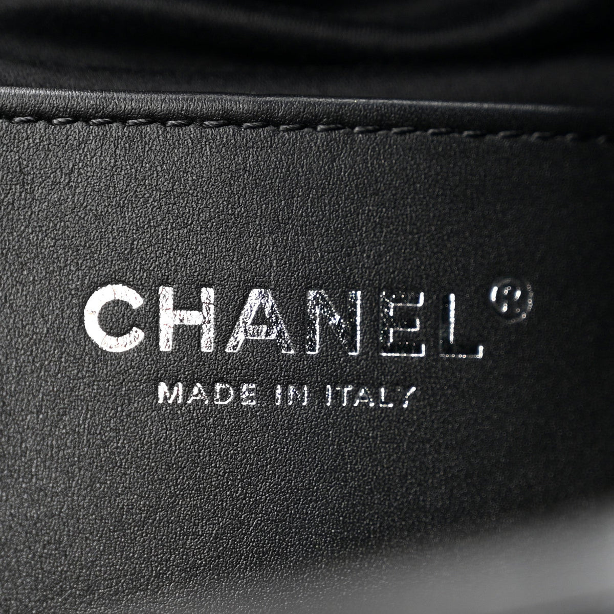 Shiny Crumpled Calfskin Quilted Small Chanel 25 Handbag Black