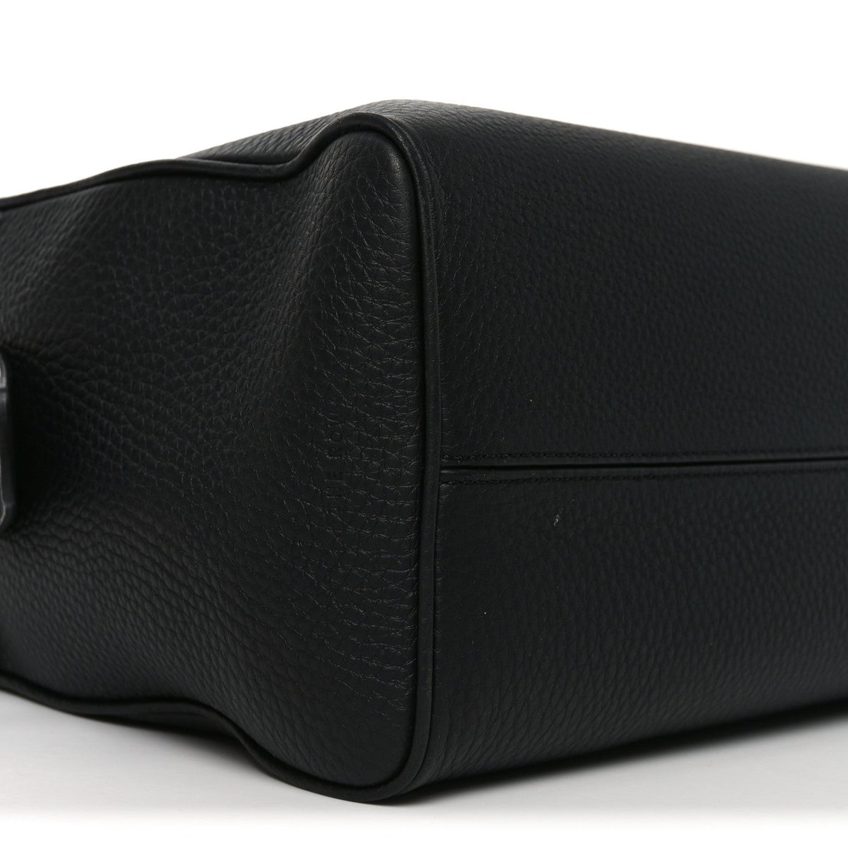 Matte Grained Calfskin India 15.75 Black