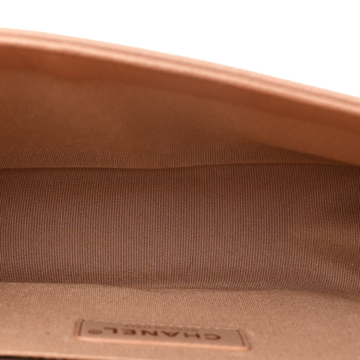 Caviar Chevron Quilted Medium Boy Flap Brown