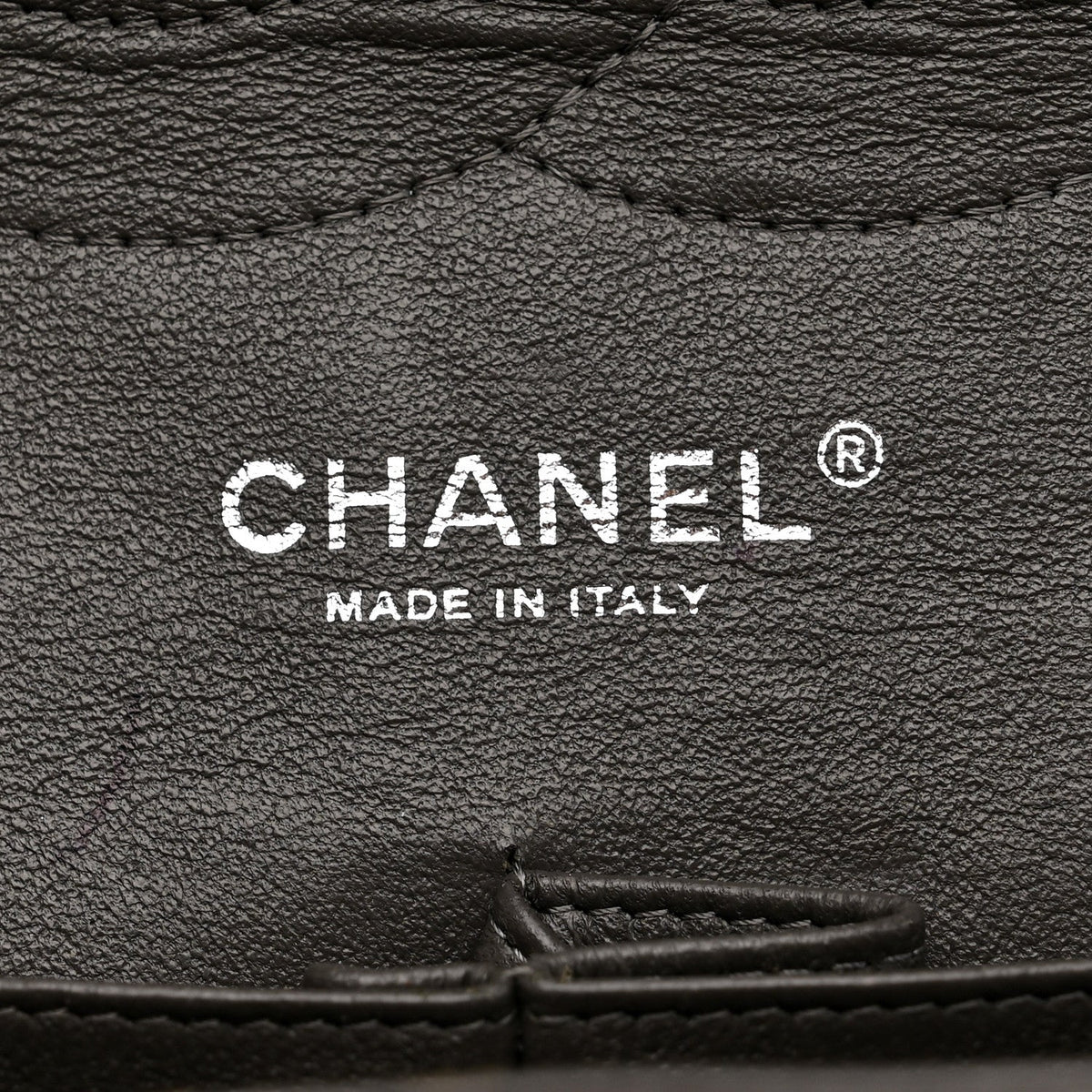 Caviar Quilted Jumbo Double Flap Grey