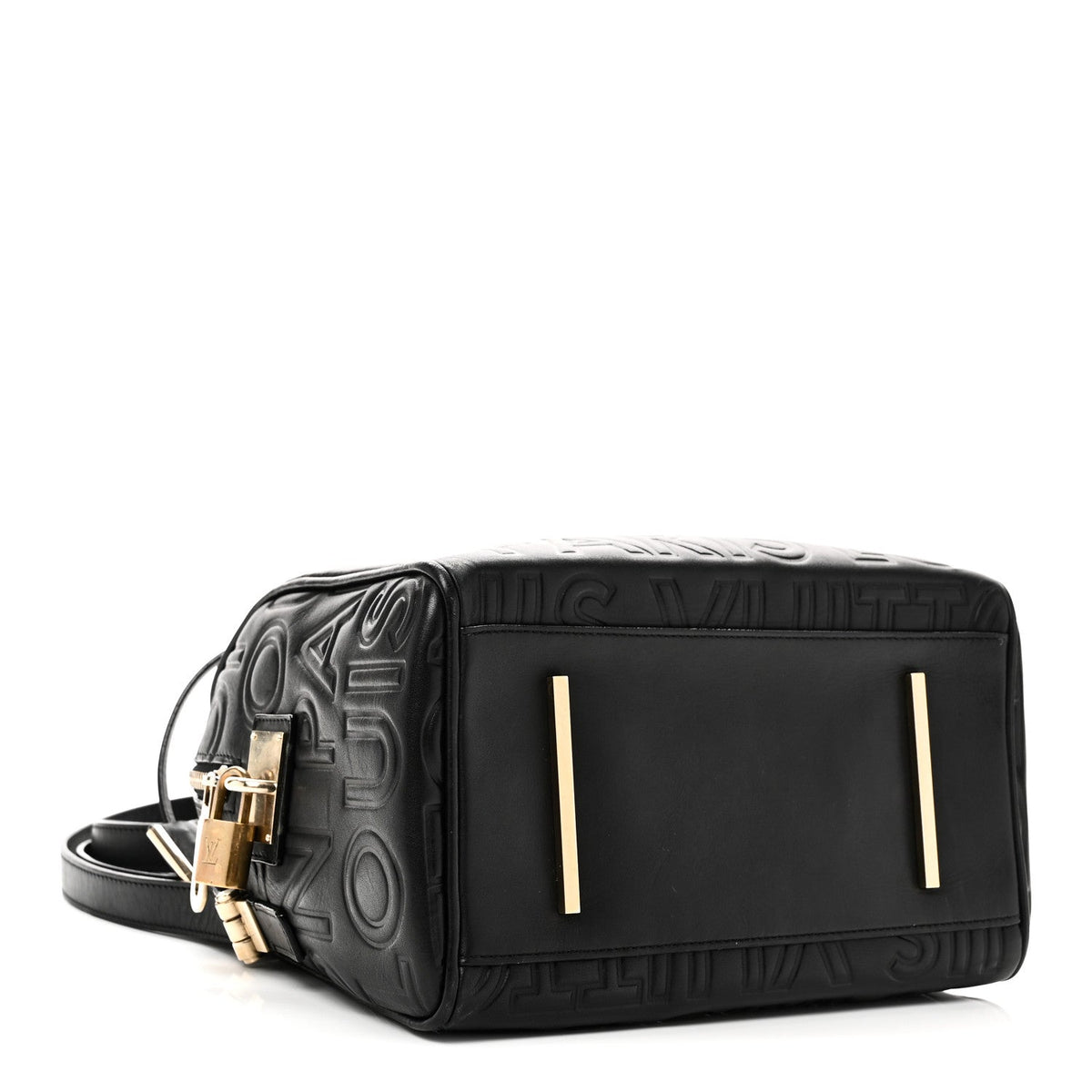 Calfskin Embossed Mini Cube Speedy Black