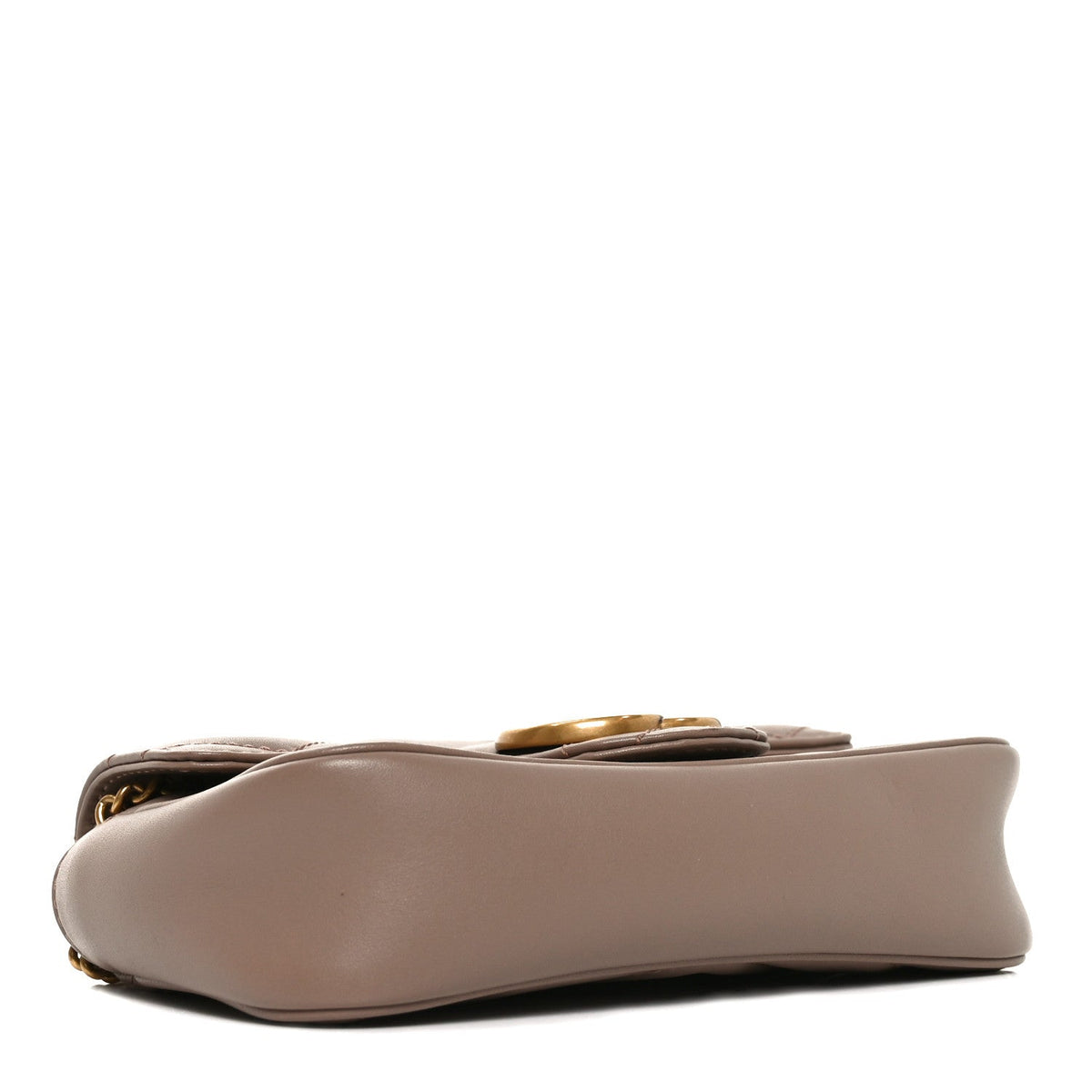 Calfskin Matelasse Super Mini GG Marmont Shoulder Bag Porcelain Rose