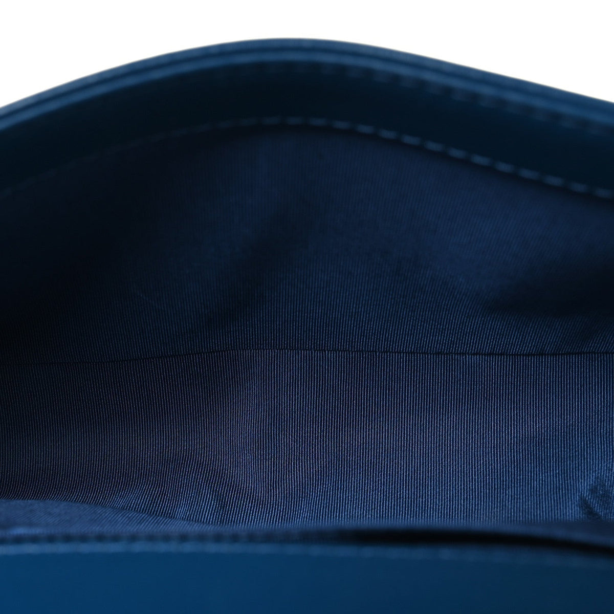 Calfskin Quilted Medium Boy Top Handle Flap Blue