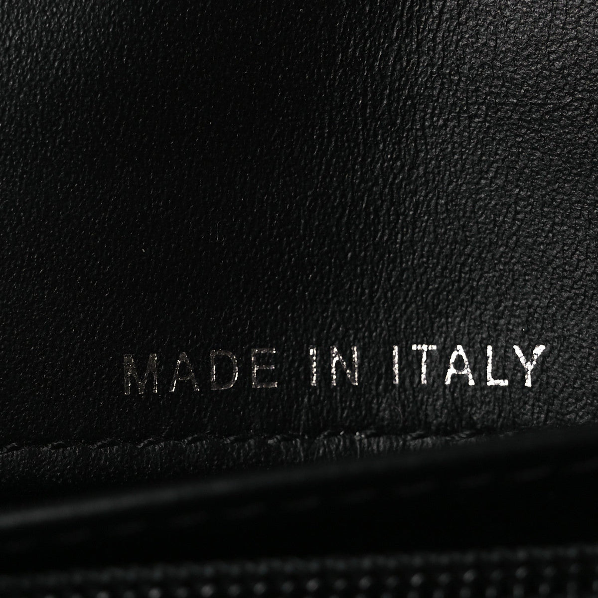 Patent Quilted Wallet On Removable Chain WOC Black