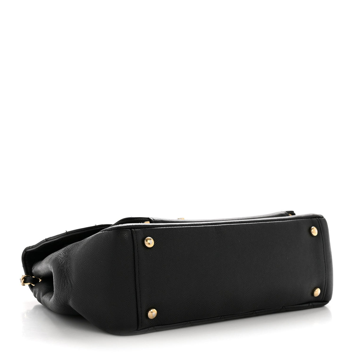 Caviar Quilted Large Business Affinity Flap Black