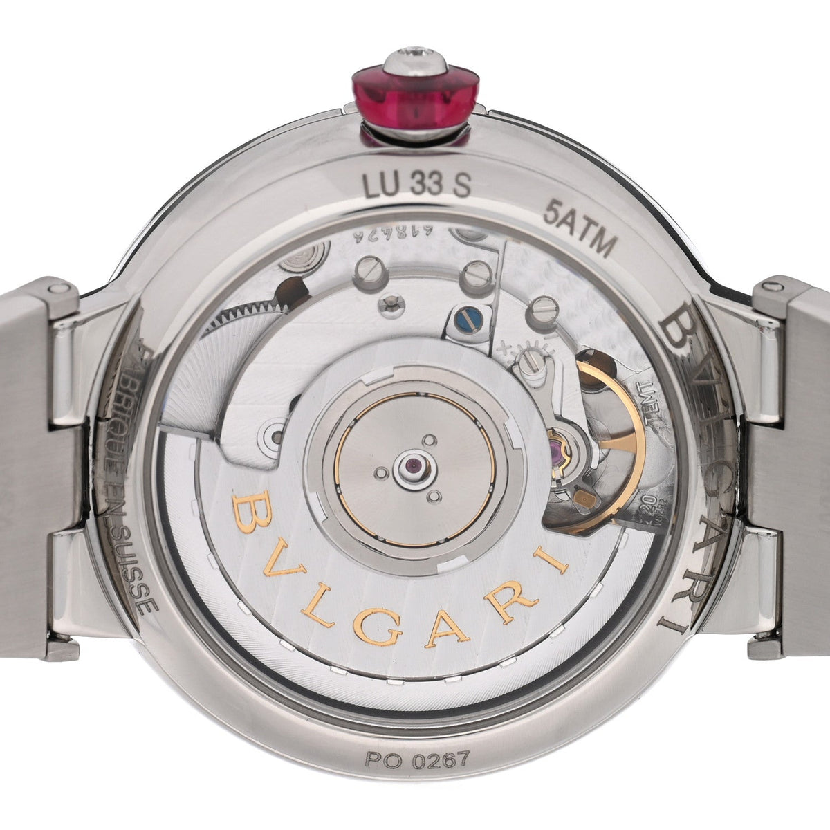 Stainless Steel Diamond Mother of Pearl 33mm Lucea Automatic Watch