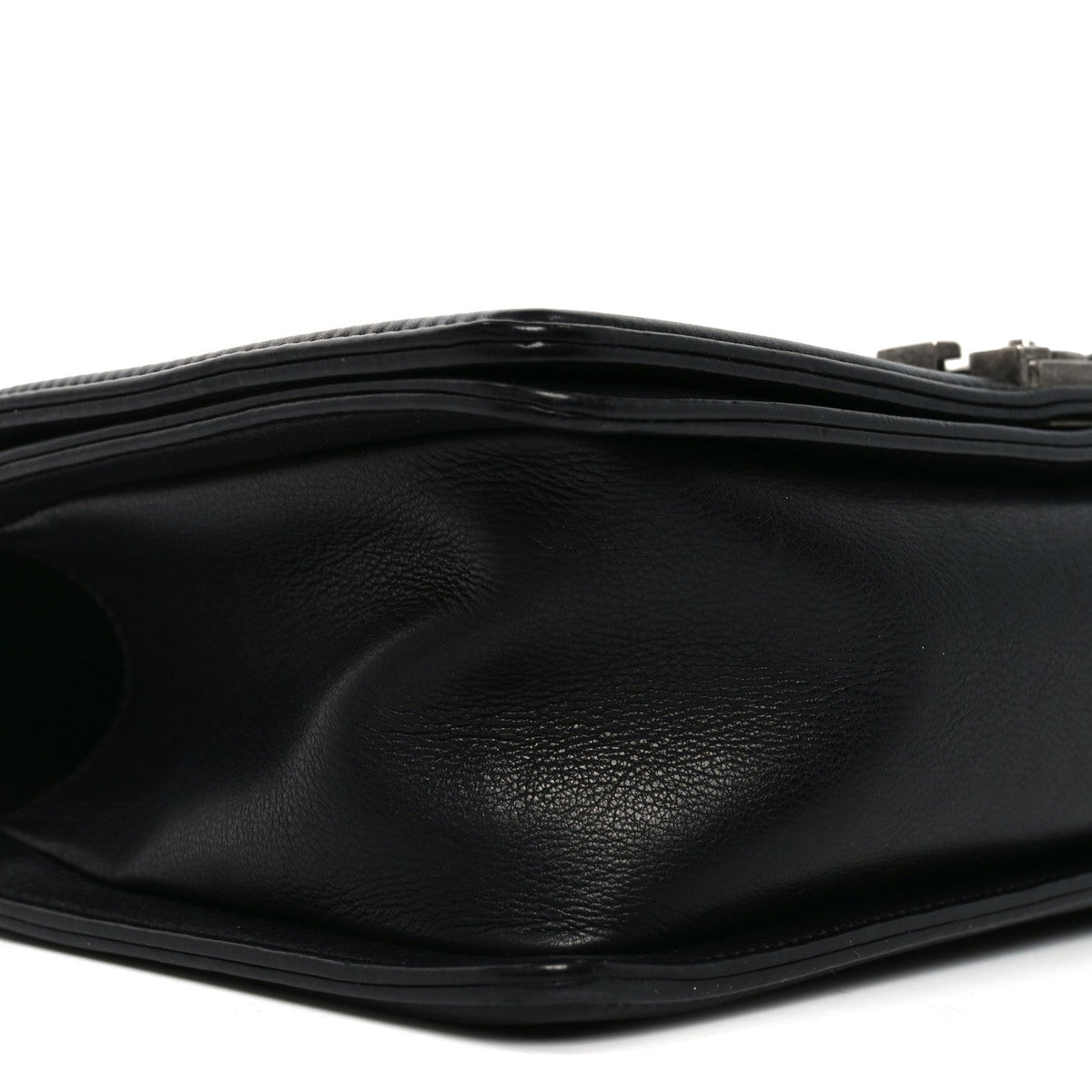Calfskin Quilted Medium Boy Flap Black
