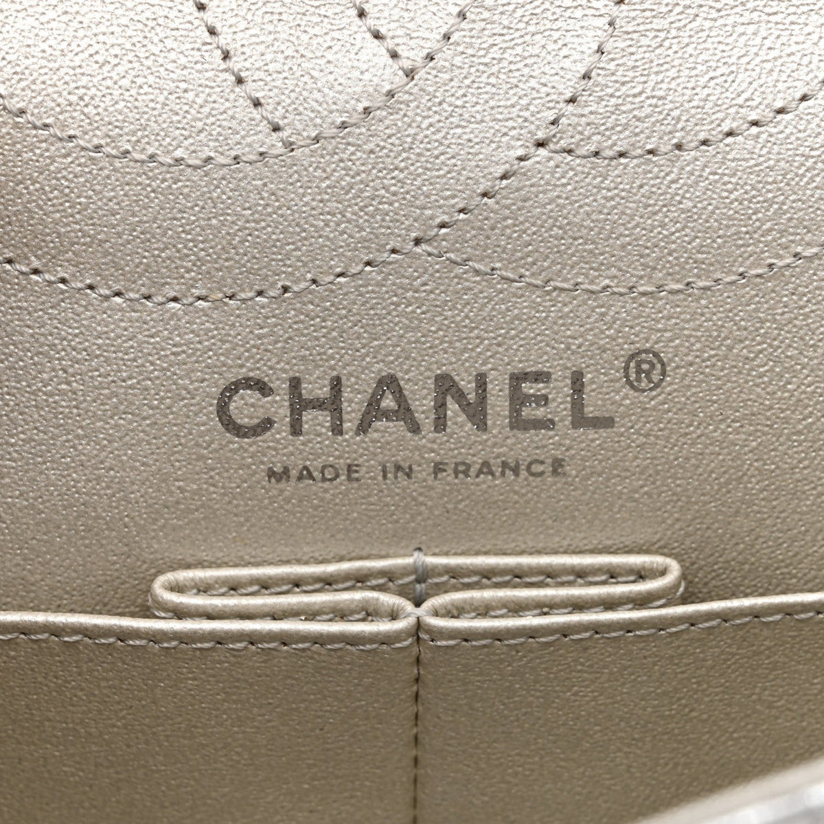 Metallic Lambskin Quilted 2.55 Reissue 226 Flap Silver