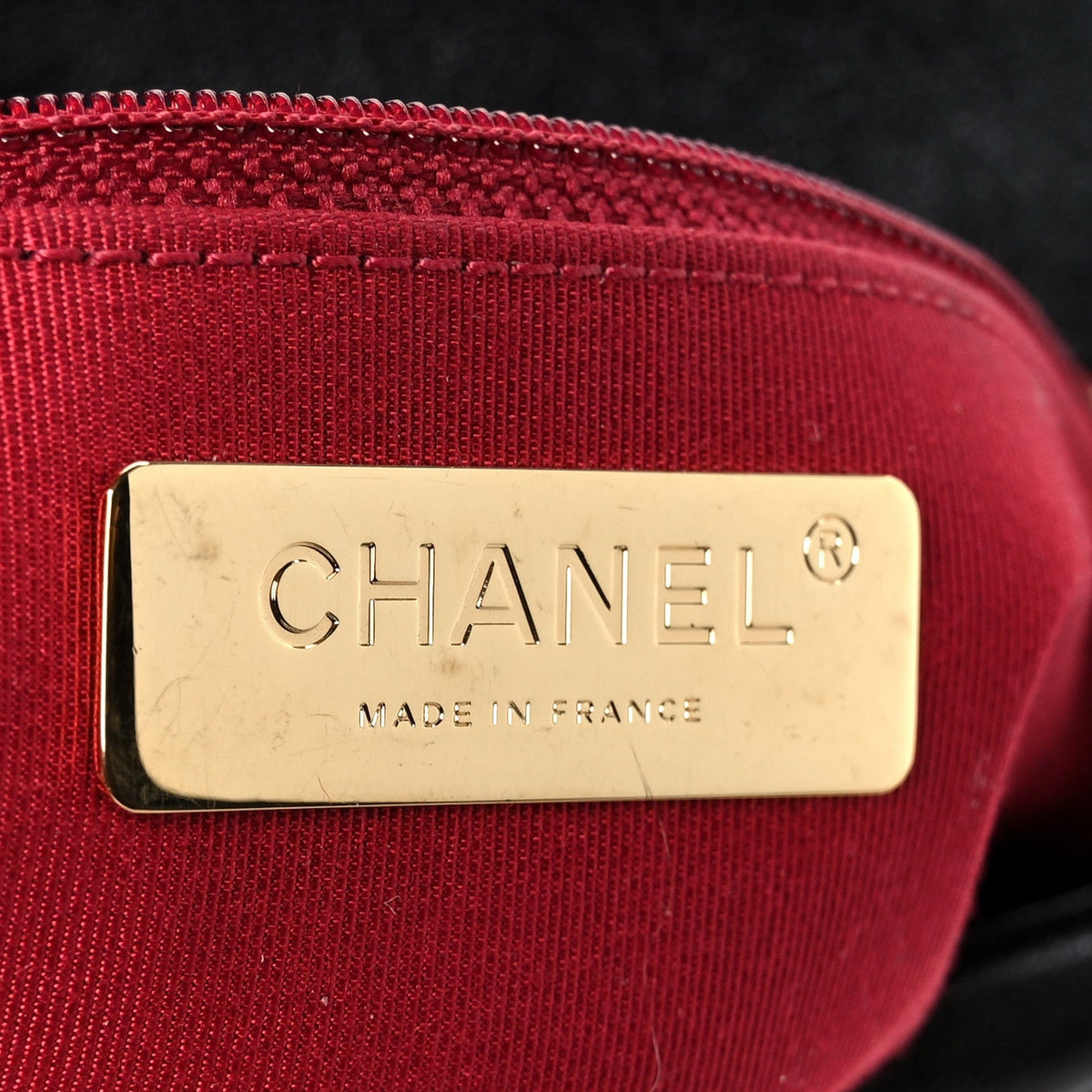 Goatskin Quilted Large Chanel 19 Flap Black