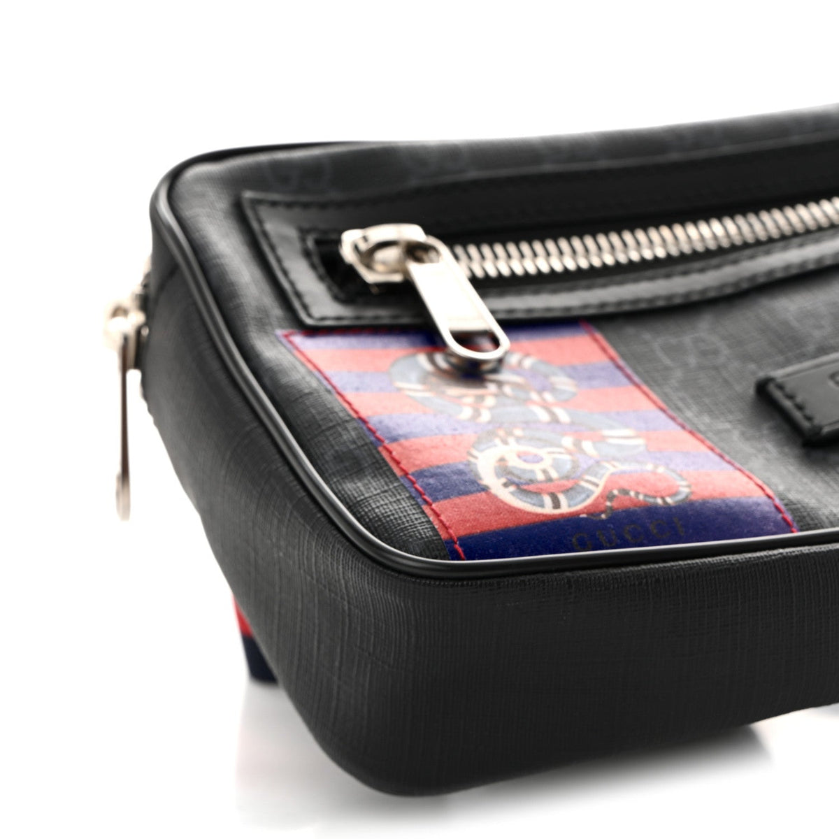 GG Supreme Monogram Night Courrier Belt Bag Black Multicolor