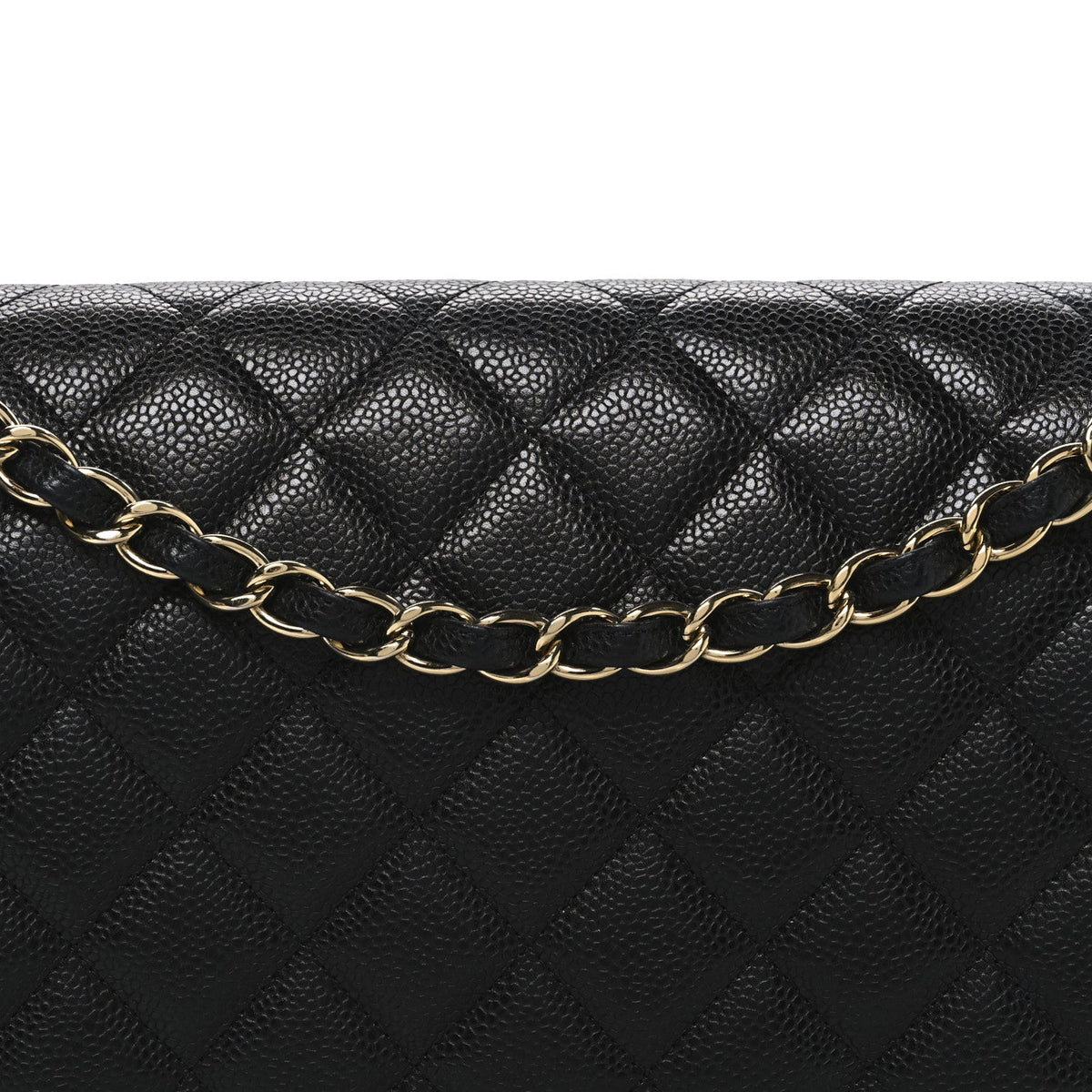 Caviar Quilted Maxi Double Flap Black