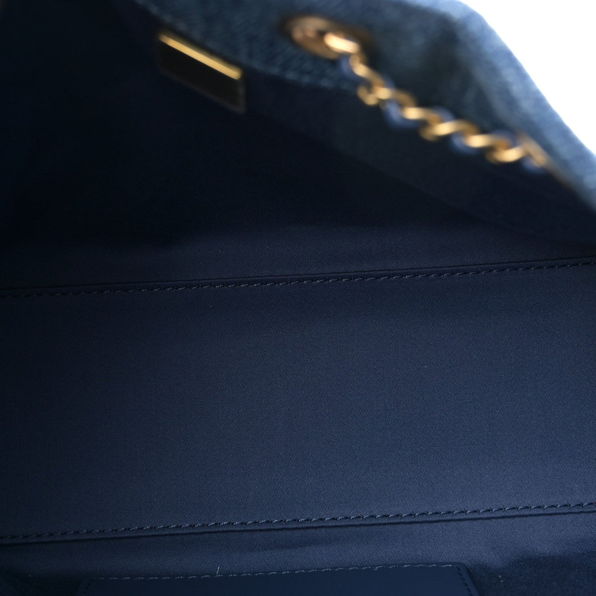 Washed Denim Quilted Mini Chanel 25 Handbag Blue