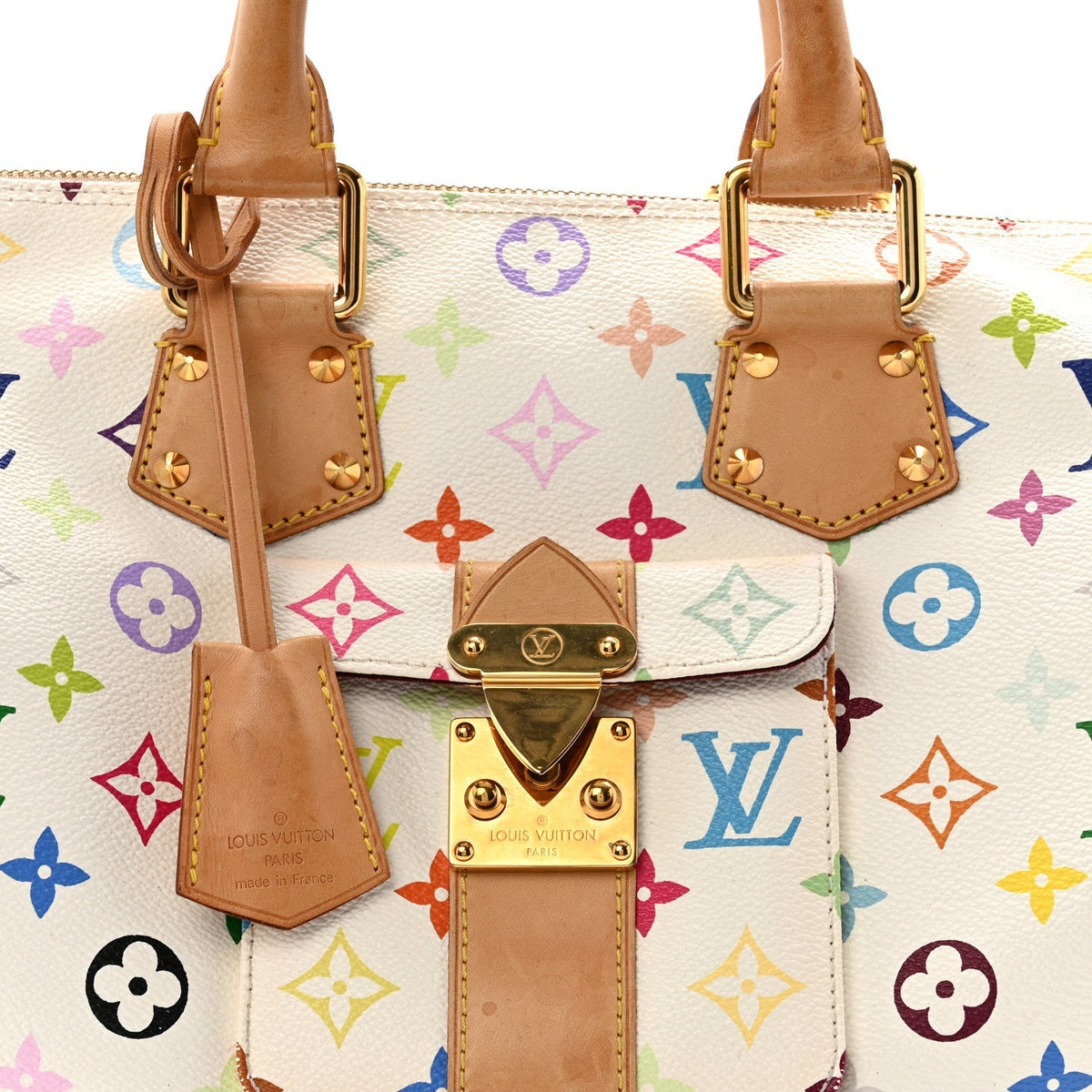 Monogram Multicolor Speedy 30 White