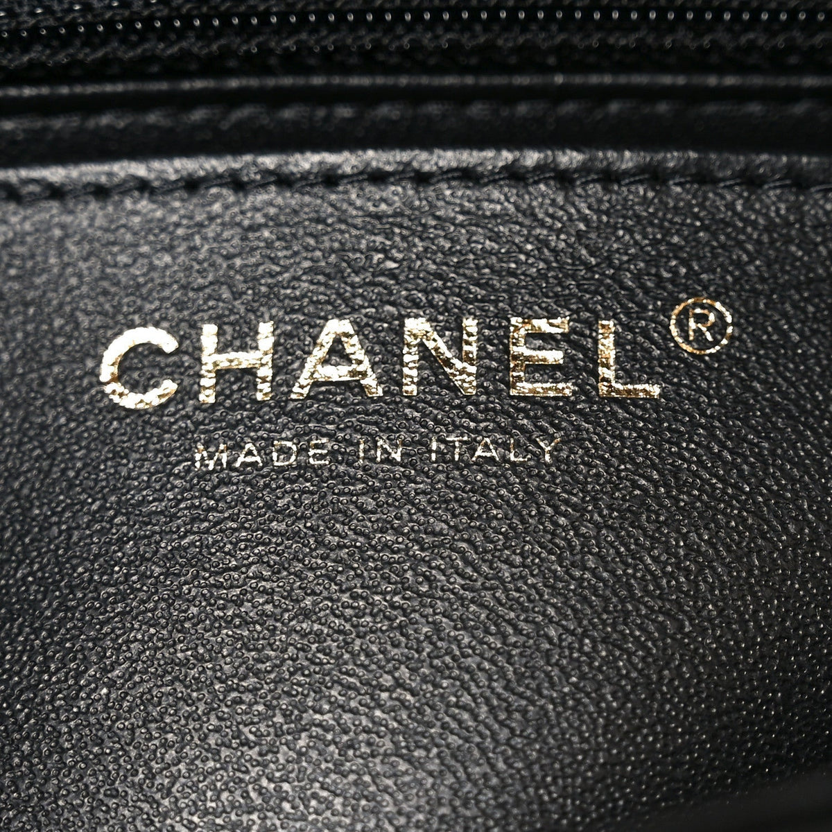 Lambskin Quilted Mini Rectangular Flap Black