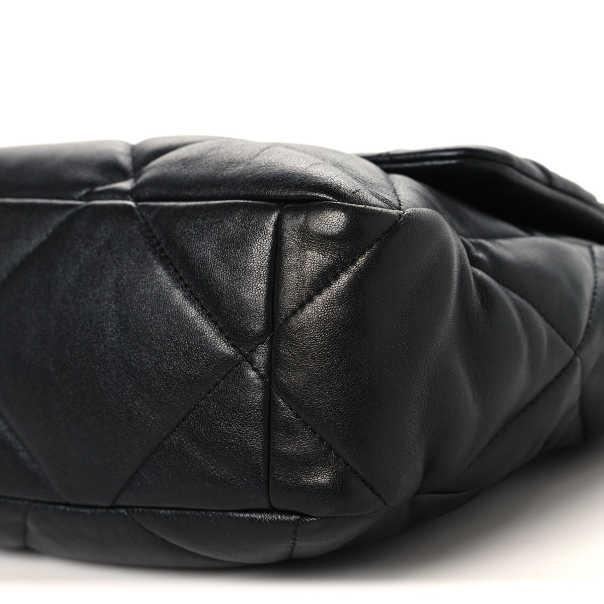 Lambskin Quilted Large Chanel 19 Flap Black