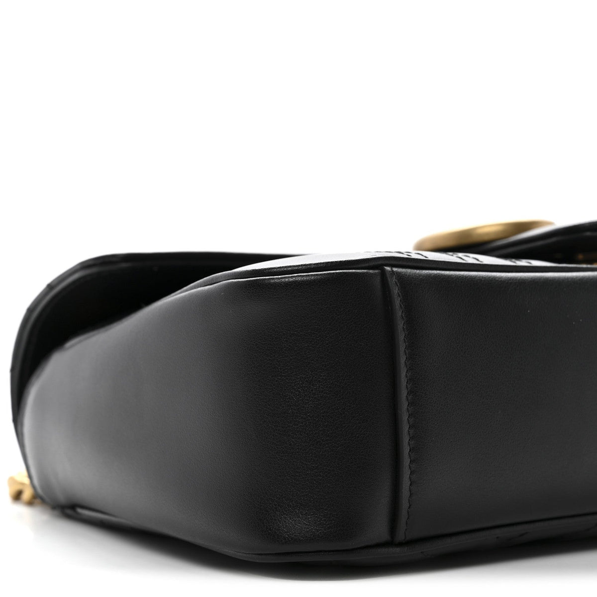 Calfskin Matelasse Small GG Marmont Shoulder Bag Black