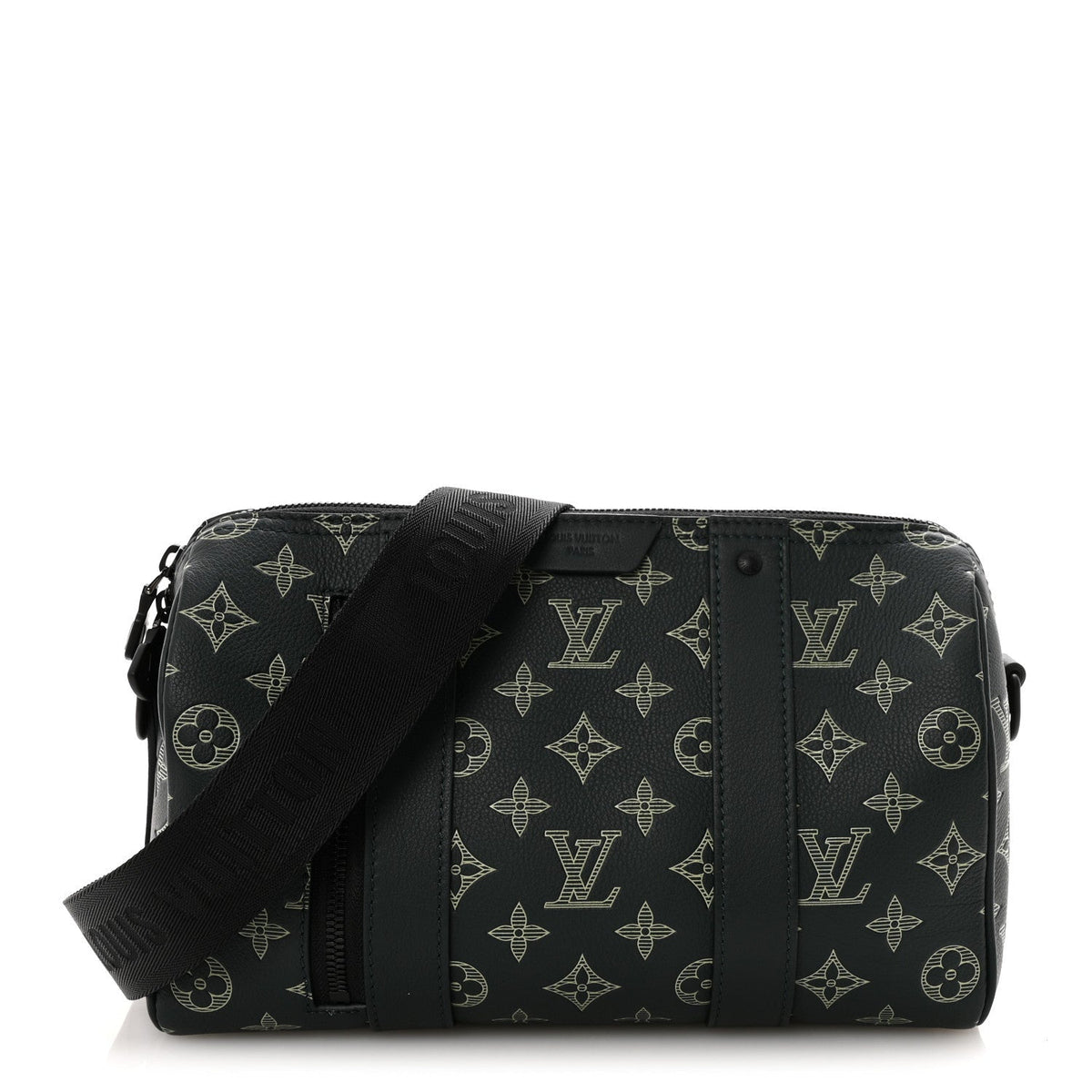 Monogram Shadow City Keepall Forest Green