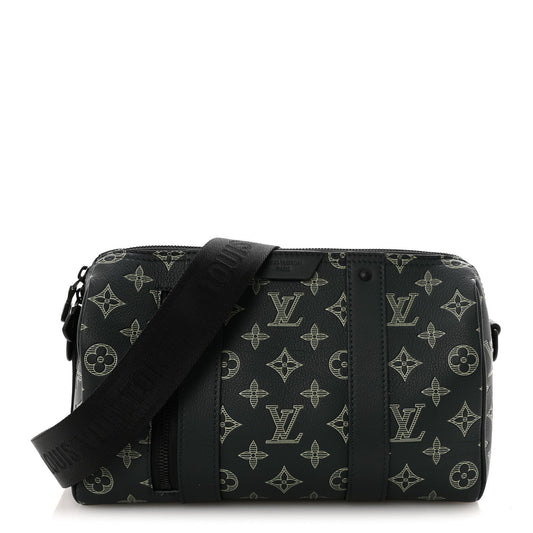 Monogram Shadow City Keepall Forest Green