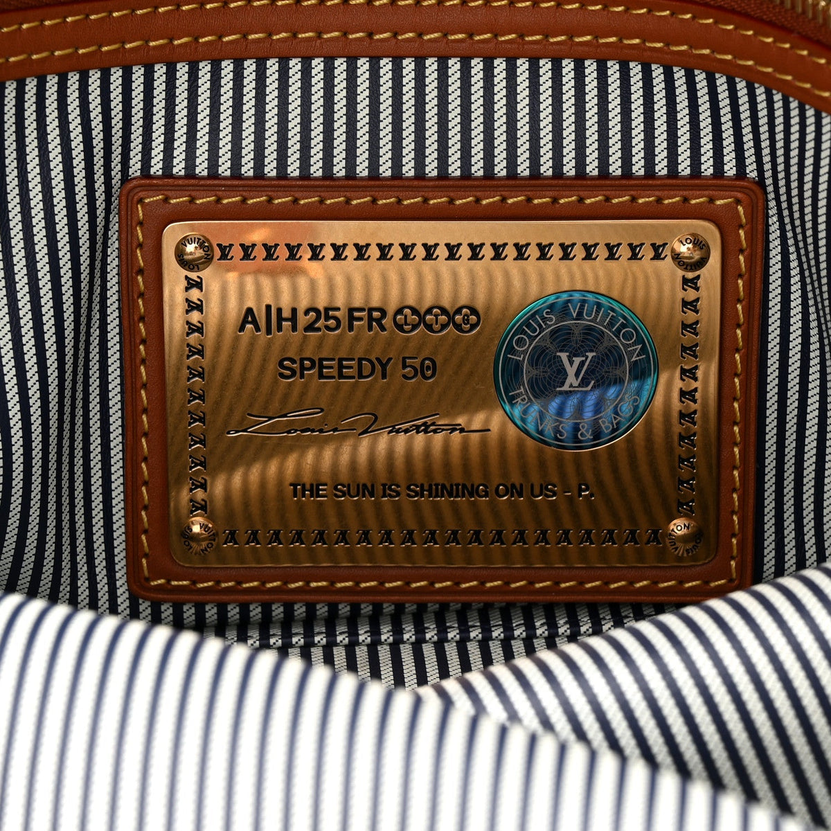 Calfskin Monogram Speedy P9 Bandouliere 50 Indigo