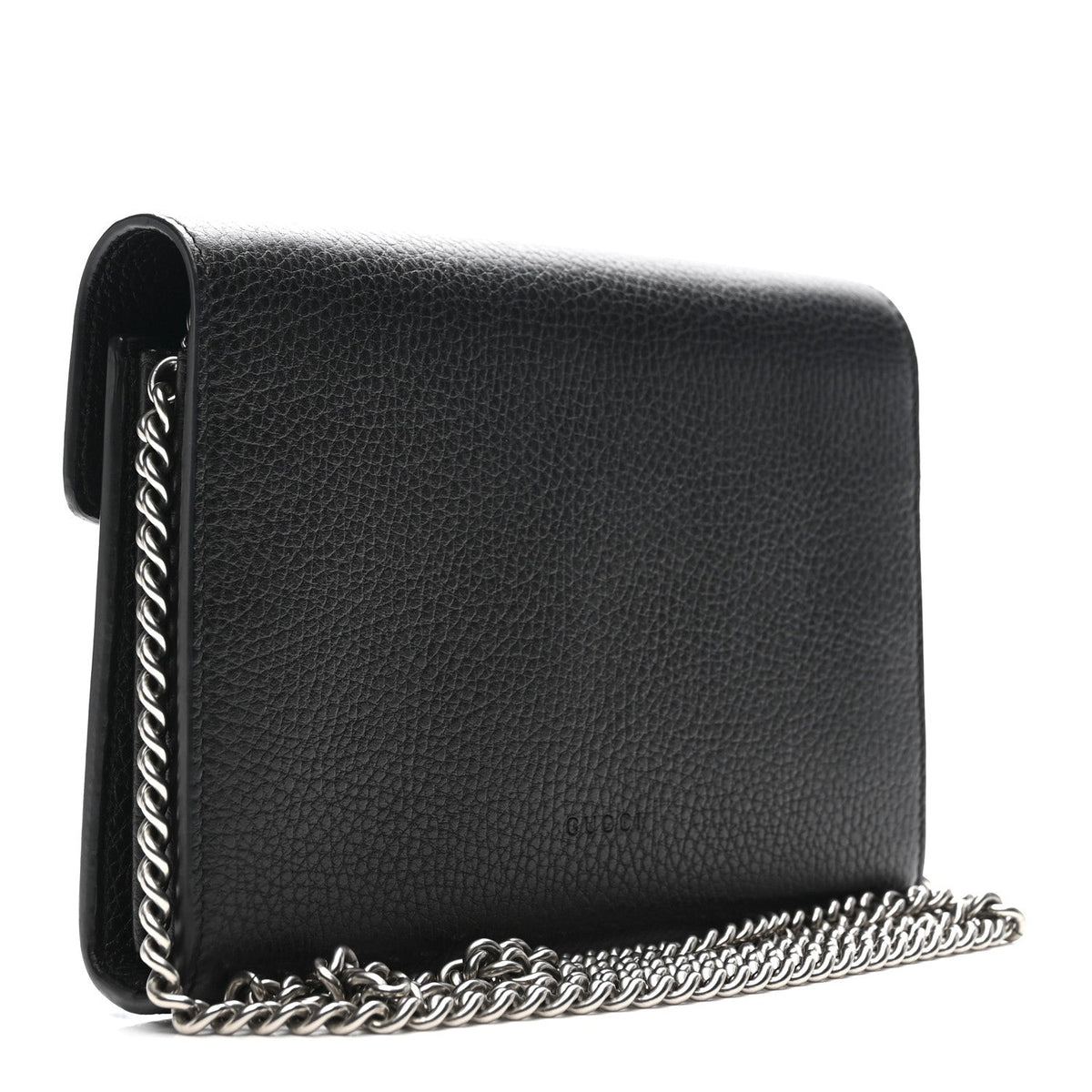 Calfskin Mini Dionysus Chain Wallet Black