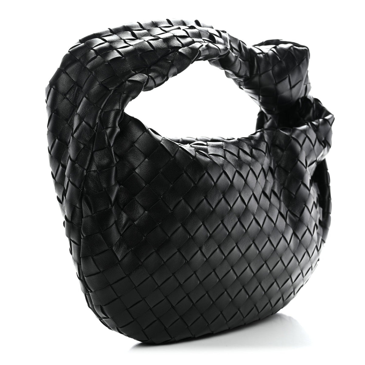 Nappa Intrecciato Teen Jodie Hobo Black