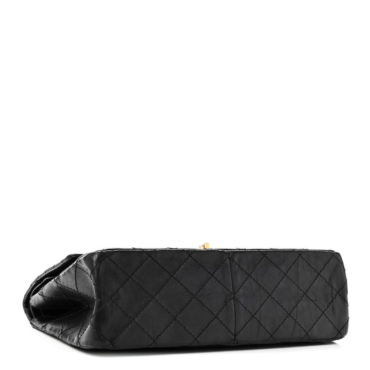 Aged Calfskin Quilted 2.55 Reissue 226 Flap Black