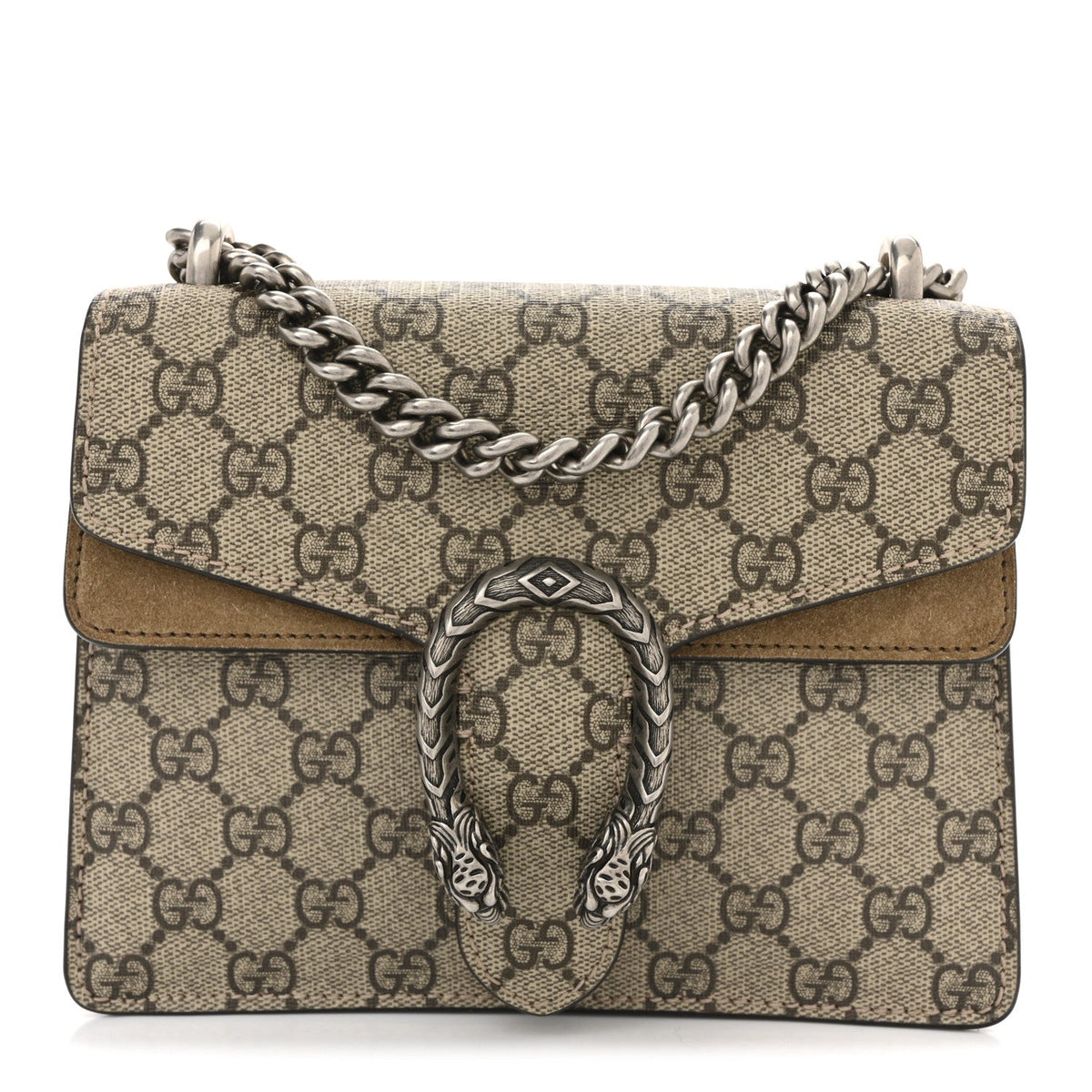 GG Supreme Monogram Mini Dionysus Shoulder Bag Taupe