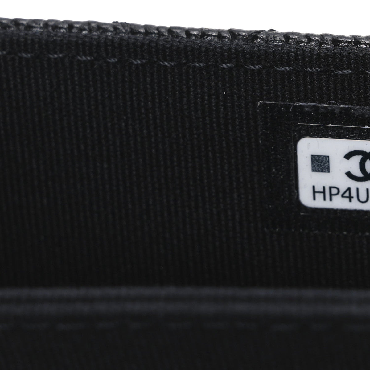Caviar Quilted Mini Ribbon Wallet On Chain WOC Black