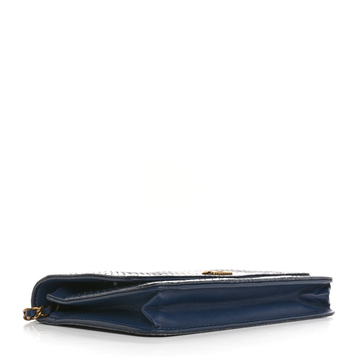 Snakeskin Wallet On Chain WOC Blue