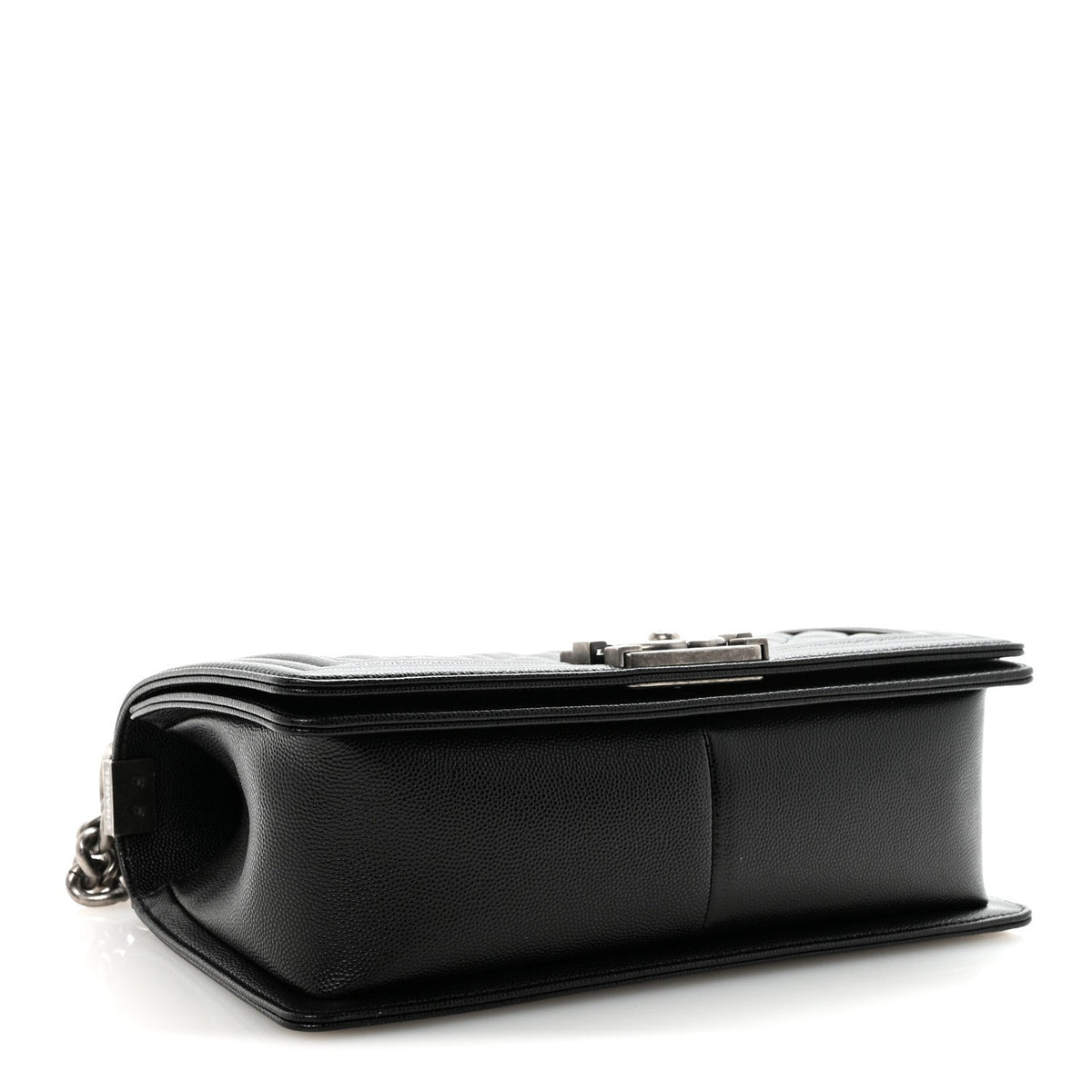 Caviar Quilted Medium Boy Flap Black