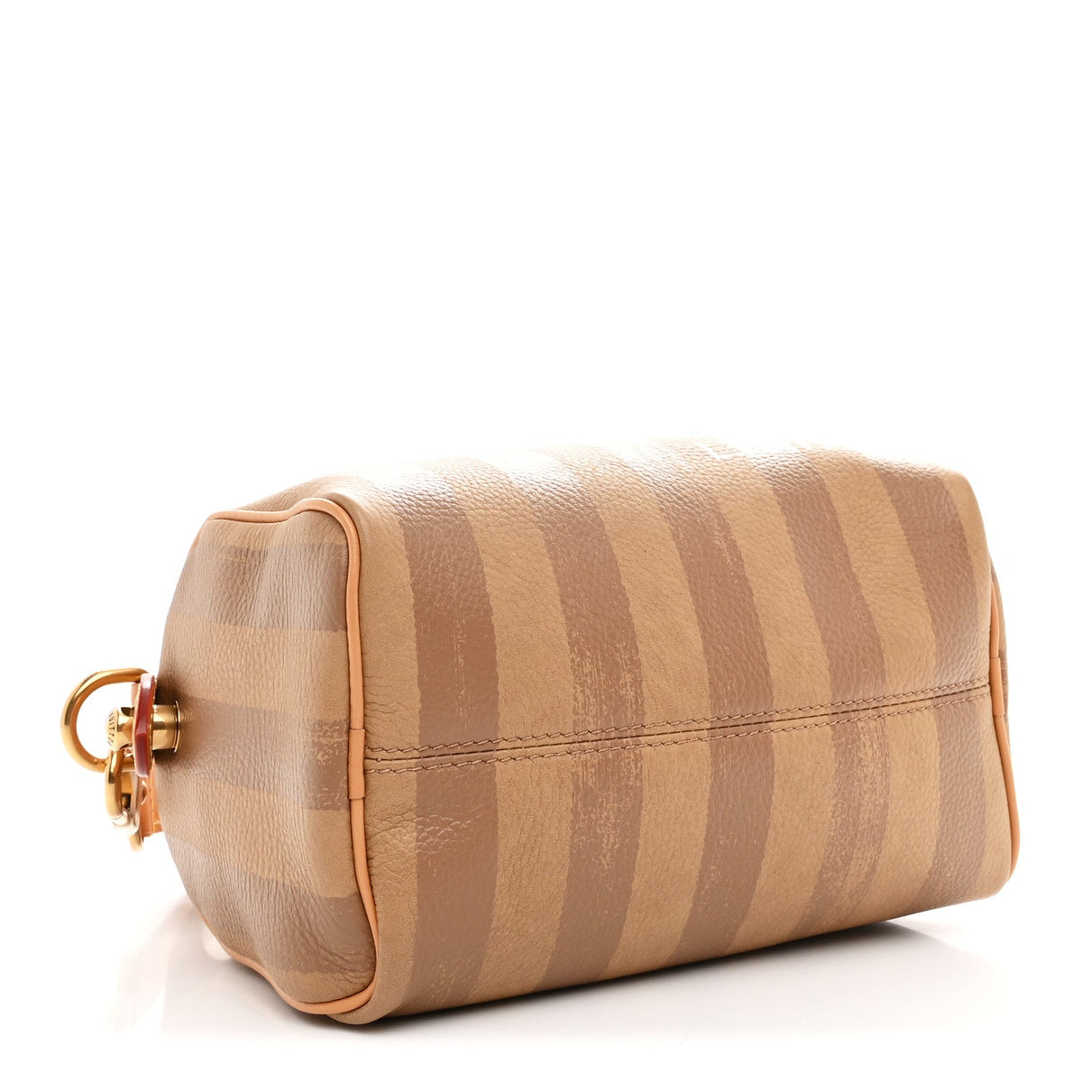 Calfskin Washed Stripes Speedy P9 Bandouliere 20 Camel