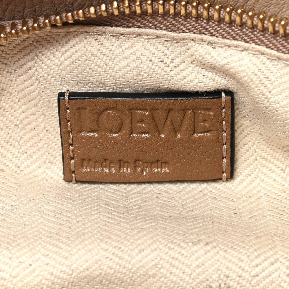 Grained Calfskin Small Puzzle Bag Sand Mink