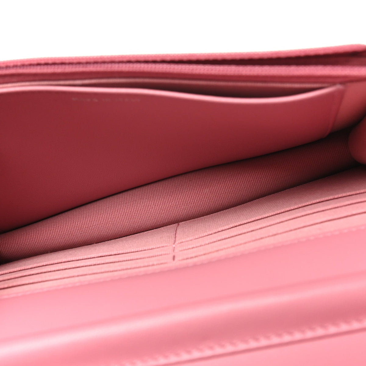 Lambskin Quilted Crystal Star Wallet On Chain WOC Pink