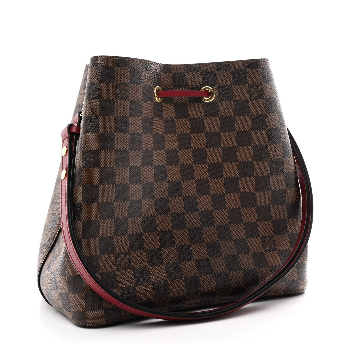Damier Ebene Neonoe MM Cherry Berry