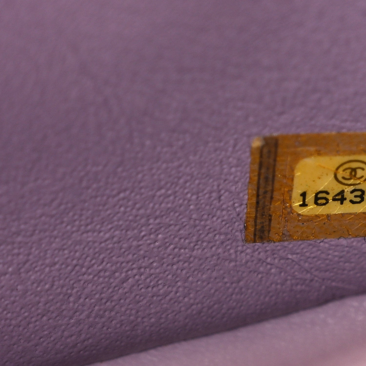 Lambskin Quilted Mini Square Flap Purple