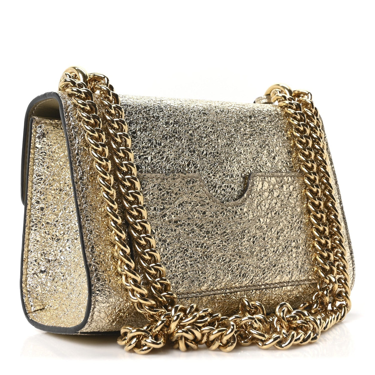 Galassia Small Padlock Shoulder Bag Platino