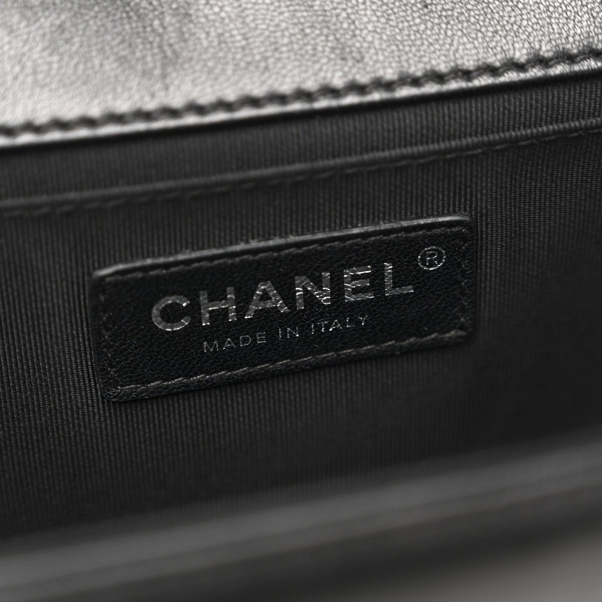 Lambskin Quilted Medium Boy Flap Black