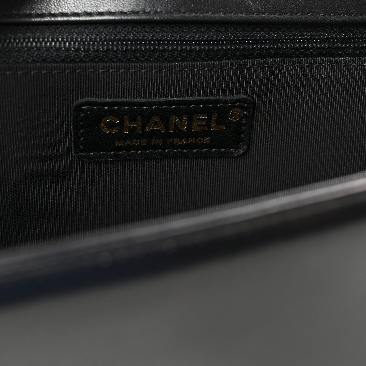 Iridescent Glazed Calfskin Quilted New Medium Boy Flap Black