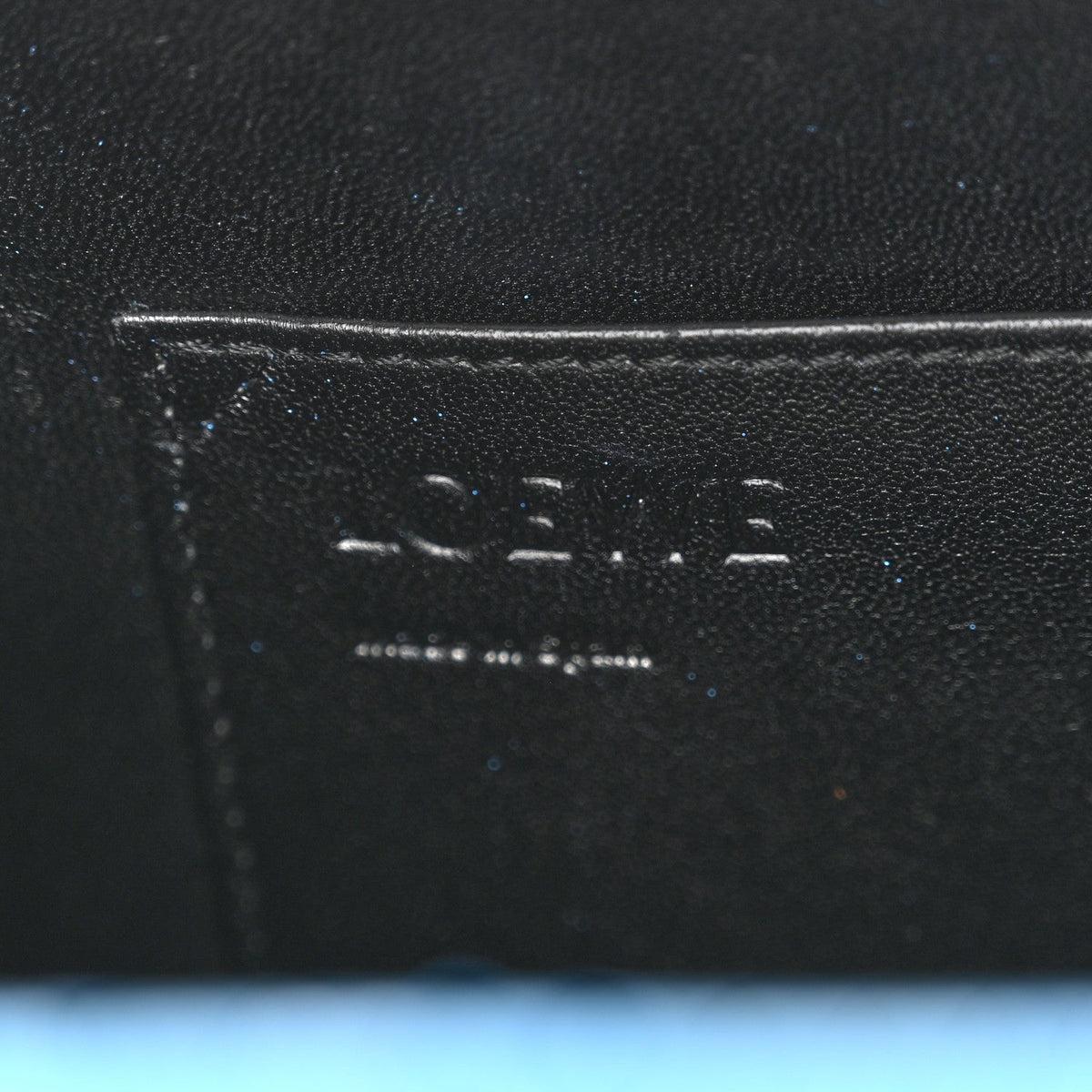 Snakeskin Small Postal Bag Sky Blue