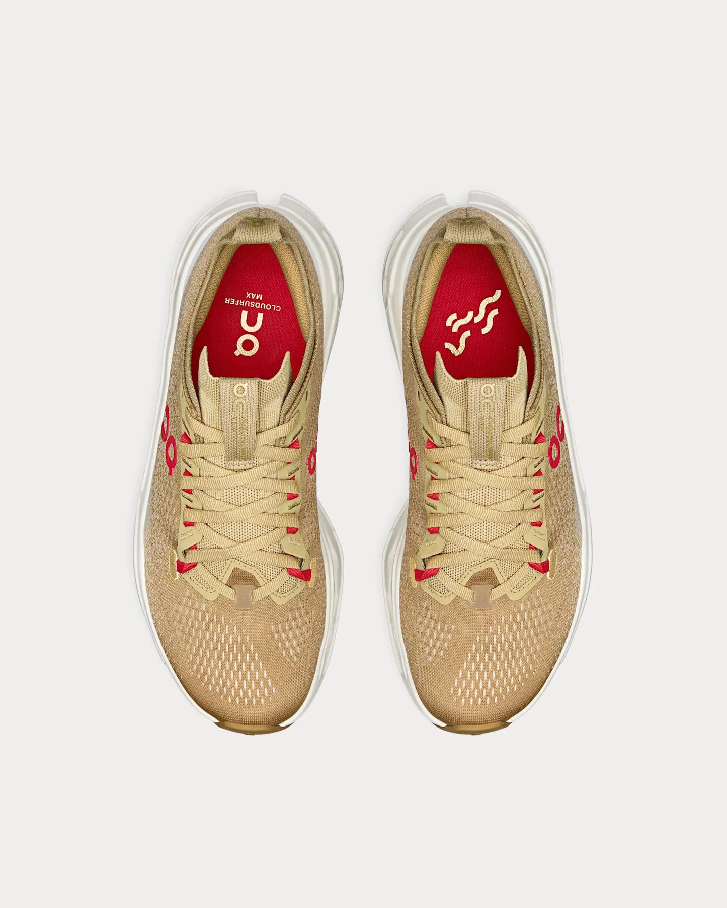 On 閳ワ拷Cloudsurfer Max 閳ユear of the Horse閳ワ拷Chai / Ivory Running Shoes